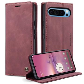 Google Pixel 10 Pro XL Caseme 013 Series Wallet Case - Wine Red