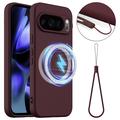 Google Pixel 10 Pro XL Liquid Silicone Case - MagSafe Compatible - Wine Red