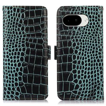 Google Pixel 10a Crocodile Series Wallet Leather Case with RFID