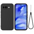 Google Pixel 10a Liquid Silicone Case with Hand Strap - Black