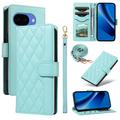 Google Pixel 10a Luxury Quilted Wallet Case - Green
