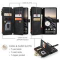 Google Pixel 11/11 Pro Caseme C30 Multifunctional Wallet Case - Black
