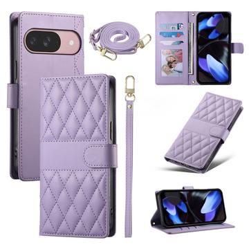 Google Pixel 11/11 Pro Luxury Quilted Wallet Case - Purple