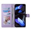 Google Pixel 11/11 Pro Luxury Quilted Wallet Case - Purple