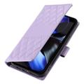 Google Pixel 11/11 Pro Luxury Quilted Wallet Case - Purple
