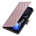 Google Pixel 11/11 Pro Luxury Quilted Wallet Case - Rose Gold