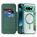 Google Pixel 11 Pro Stylish Magnetic Flip Case with RFID Card Slots