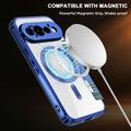 Google Pixel 11 Pro Stylish Magnetic Flip Case with RFID Card Slots - Blue