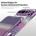 Google Pixel 11 Pro Stylish Magnetic Flip Case with RFID Card Slots - Purple