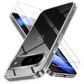 Google Pixel 11 Pro XL TPU Case w/ 2x Tempered Glass Screen Protector - Clear