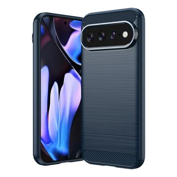 Google Pixel 11 Pro XL Brushed TPU Case - Carbon Fiber - Blue