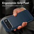 Google Pixel 11 Pro XL Brushed TPU Case - Carbon Fiber - Blue