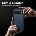 Google Pixel 11 Pro XL Brushed TPU Case - Carbon Fiber - Blue