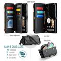 Google Pixel 11 Pro XL CaseMe C36 RFID Blocking Wallet Case - Black