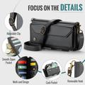 Google Pixel 11 Pro XL CaseMe C36 RFID Blocking Wallet Case - Black