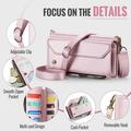 Google Pixel 11 Pro XL CaseMe C36 RFID Blocking Wallet Case - Pink