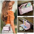 Google Pixel 11 Pro XL CaseMe C36 RFID Blocking Wallet Case - Pink