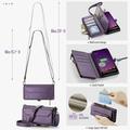 Google Pixel 11 Pro XL CaseMe C36 RFID Blocking Wallet Case - Purple