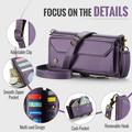 Google Pixel 11 Pro XL CaseMe C36 RFID Blocking Wallet Case - Purple