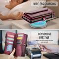 Google Pixel 11 Pro XL CaseMe C36 RFID Blocking Wallet Case - Red