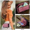 Google Pixel 11 Pro XL CaseMe C36 RFID Blocking Wallet Case - Red
