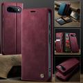 Google Pixel 11 Pro XL Caseme 033 Calf Texture Wallet Case with RFID Blocking - Red