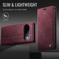 Google Pixel 11 Pro XL Caseme 033 Calf Texture Wallet Case with RFID Blocking - Red