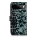 Google Pixel 11 Pro XL Crocodile Series Wallet Leather Case with RFID - Green