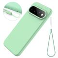 Google Pixel 11 Pro XL Liquid Silicone Case with Hand Strap - Green
