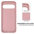 Google Pixel 11 Pro XL Liquid Silicone Case with Hand Strap - Pink