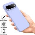 Google Pixel 11 Pro XL Liquid Silicone Case with Hand Strap - Purple