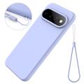 Google Pixel 11 Pro XL Liquid Silicone Case with Hand Strap - Purple