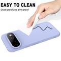 Google Pixel 11 Pro XL Liquid Silicone Case with Hand Strap - Purple
