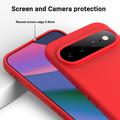 Google Pixel 11 Pro XL Liquid Silicone Case with Hand Strap - Red