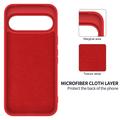 Google Pixel 11 Pro XL Liquid Silicone Case with Hand Strap - Red