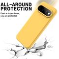 Google Pixel 11 Pro XL Liquid Silicone Case with Hand Strap - Yellow