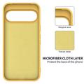 Google Pixel 11 Pro XL Liquid Silicone Case with Hand Strap - Yellow