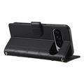 Google Pixel 11 Pro XL Luxury Quilted Wallet Case - Black