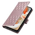 Google Pixel 11 Pro XL Luxury Quilted Wallet Case - Rose Gold