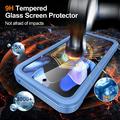 Google Pixel 11 Pro XL Magnetic Case with Tempered Glass Screen Protector - MagSafe Compatible - Blue