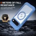 Google Pixel 11 Pro XL Magnetic Case with Tempered Glass Screen Protector - MagSafe Compatible - Blue