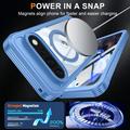 Google Pixel 11 Pro XL Magnetic Case with Tempered Glass Screen Protector - MagSafe Compatible - Blue