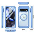 Google Pixel 11 Pro XL Magnetic Case with Tempered Glass Screen Protector - MagSafe Compatible - Blue