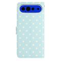 Google Pixel 11 Pro XL Polka Dot Pattern Wallet Case - Blue