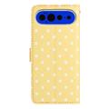 Google Pixel 11 Pro XL Polka Dot Pattern Wallet Case - Yellow