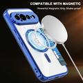 Google Pixel 11 Pro XL Stylish Magnetic Flip Case with RFID Card Slots - Blue