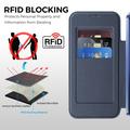Google Pixel 11 Pro XL Stylish Magnetic Flip Case with RFID Card Slots - Blue