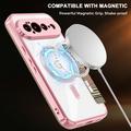 Google Pixel 11 Pro XL Stylish Magnetic Flip Case with RFID Card Slots - Pink