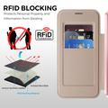 Google Pixel 11 Pro XL Stylish Magnetic Flip Case with RFID Card Slots - Pink