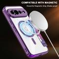 Google Pixel 11 Pro XL Stylish Magnetic Flip Case with RFID Card Slots - Purple